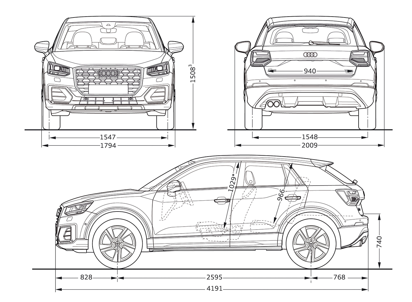 Audi Q2 2016: Motoren, Maße, Sitzprobe
