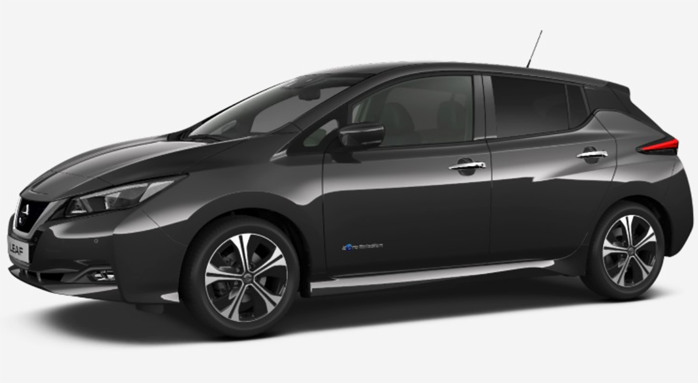 Im Konfigurator-Test trägt unser Nissan Leaf 2018 die Lackierung "Dark Grey". Mehrpreis: 550 Euro.