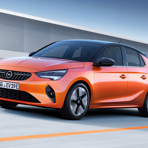 Opel Corsa-e, Frontansicht, orange