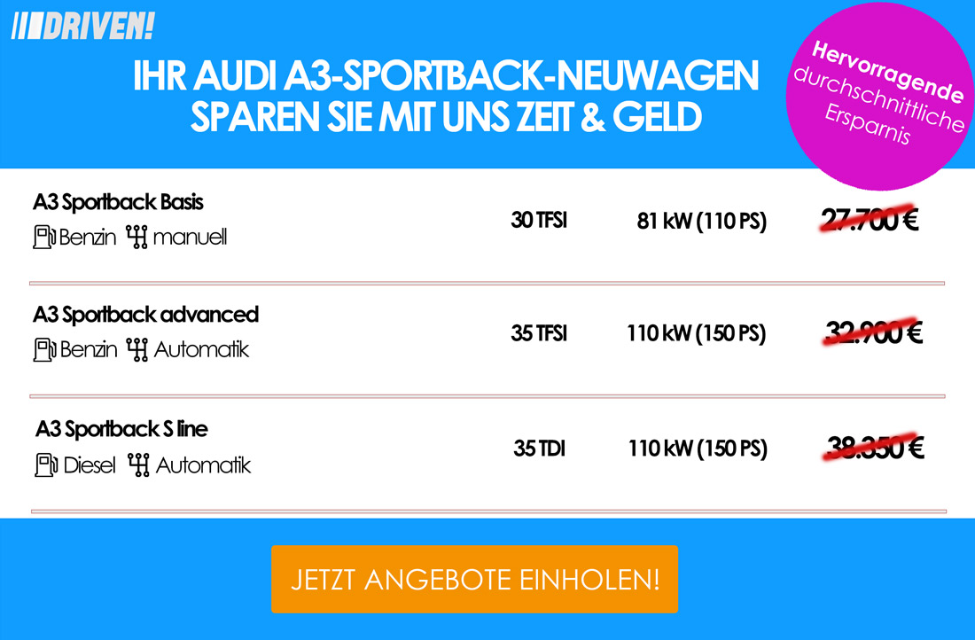 Werbung Audi A3 Sportback